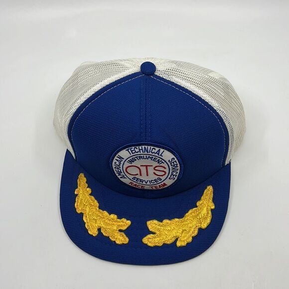 Vintage American Technical Service ATS Instrument Baseball Cap Hat Trucker - Picture 13 of 14